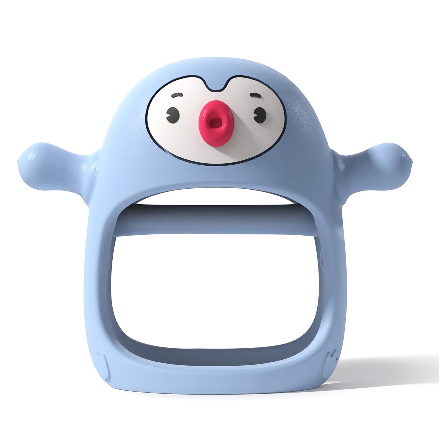 Smily Mia Penguin Buddy Never Drop Silicone Teething Toys for Babies 0