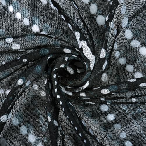 E-Clover Fashion Vintage Polka Dot Scarf for Women Lightweight Scarves Shawl Wrap Sheer Scarf4