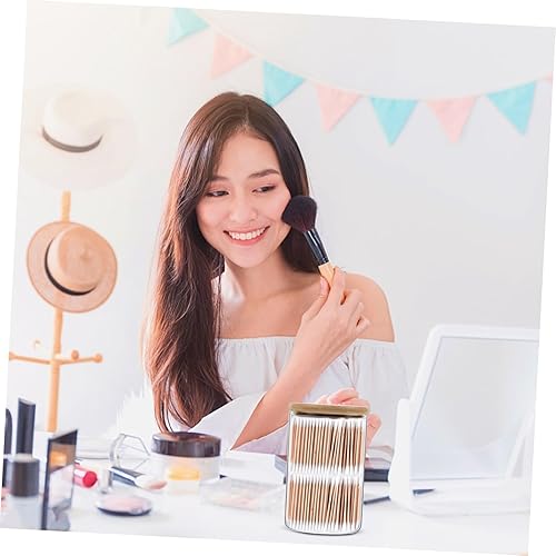 Miniatura 9 de Caja de almacenamiento de hisopos de algodón cosmético, organizador de baño, tarros de almohadilla de bolas de hisopos de algodón, tarros de