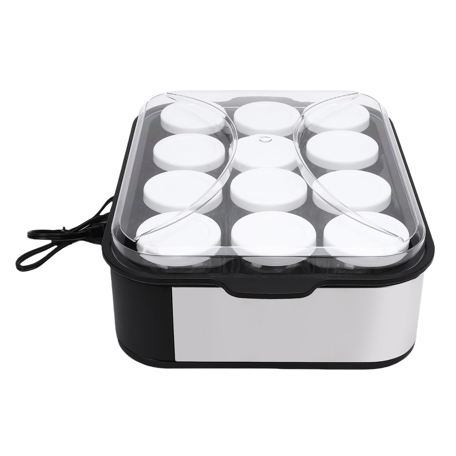 Yaourtière avec Minuterie 0-48h, 12 Pots en Verre de 180ml,