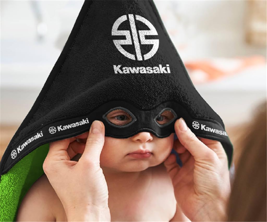 Kawasaki Serviette à capuche pour bébé Ninja