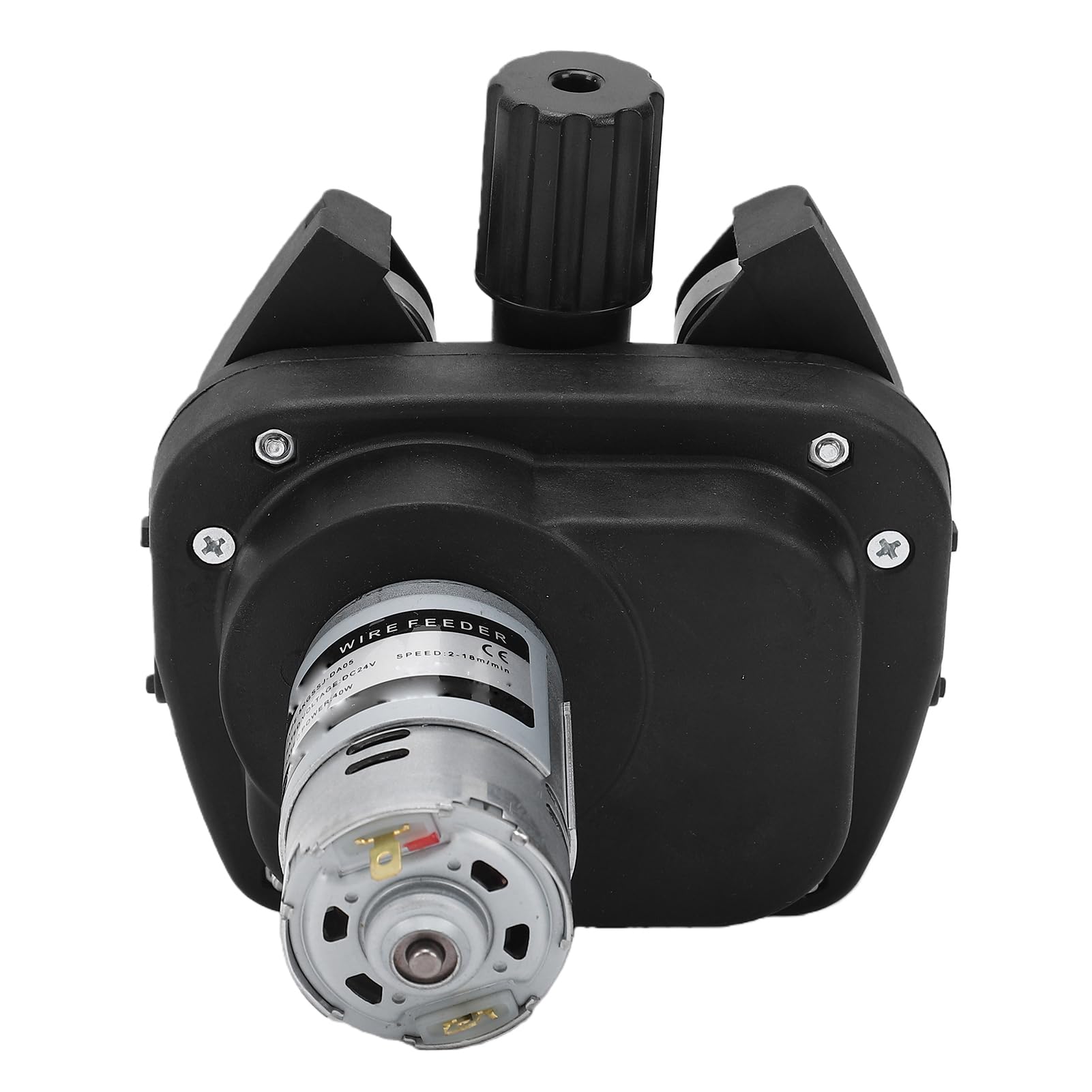 Ejoyous Silnik Podajnika Drutu Spawalniczego MIG, 4-rolkowy Podajnik Drutu ABS, 40 W 1,5 A 2 do 18 M na minutę dla o średnicy 0,8 do 1,0 Mm, Pokrętło Regulacji Skali, Naprawy i Wymiany Spawarki