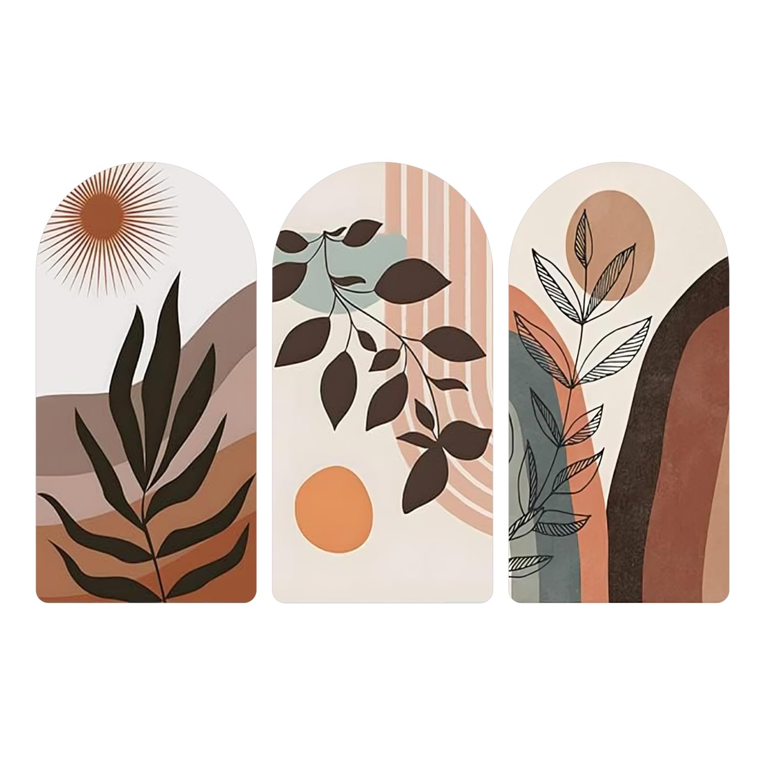 BookYourGIFT Balancing Stone Boho Wood Print Wall Wooden Art Set of 3-image-14