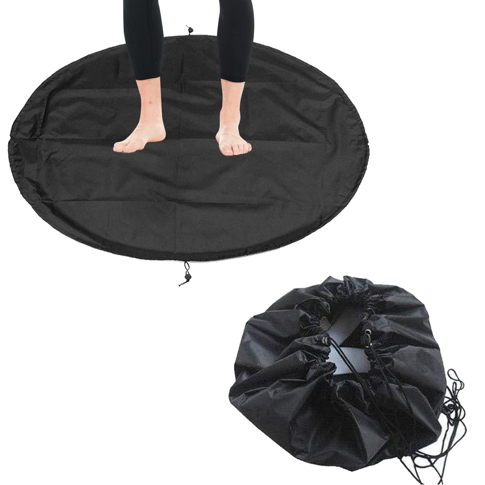 Cambiador de traje de neopreno para surf, almohadilla impermeable para playa, bolsa seca con asas, cordón portátil, para deportes acuáticos, natación, buceo, kayak, barco, camping, al aire libre
