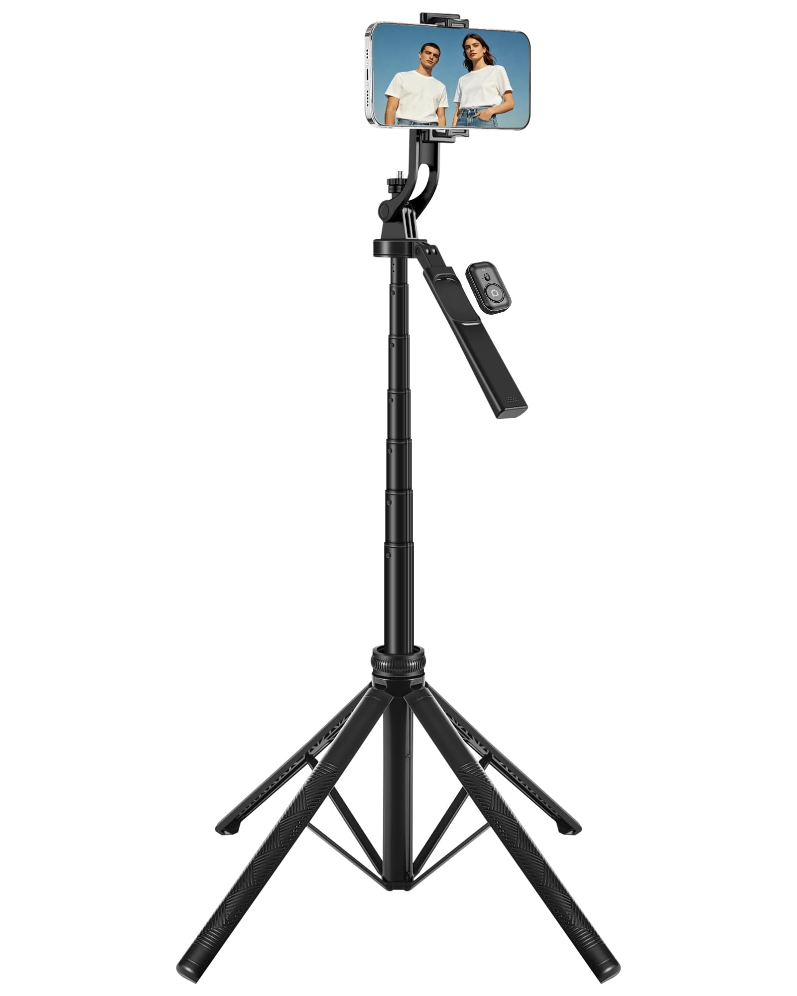 Vlogara 4-Leg Phone Tripod, 71-inch Selfie Stick for iPhone & Android