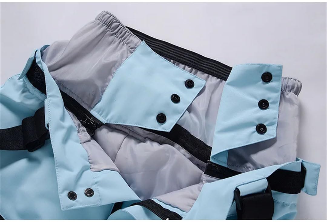 Suwequest Pantaloni da sci unisex, antivento, impermeabili, da snowboard, invernali, caldi, sportivi, campeggio, ciclismo