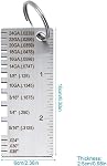 2 Pcs en acier inoxydable Soudage Gage & Epaisseur en fil métallique double-sidée, épaisseur du fil métallique, outil de mesure de l'épaissement du fil métal pour le travail du bois