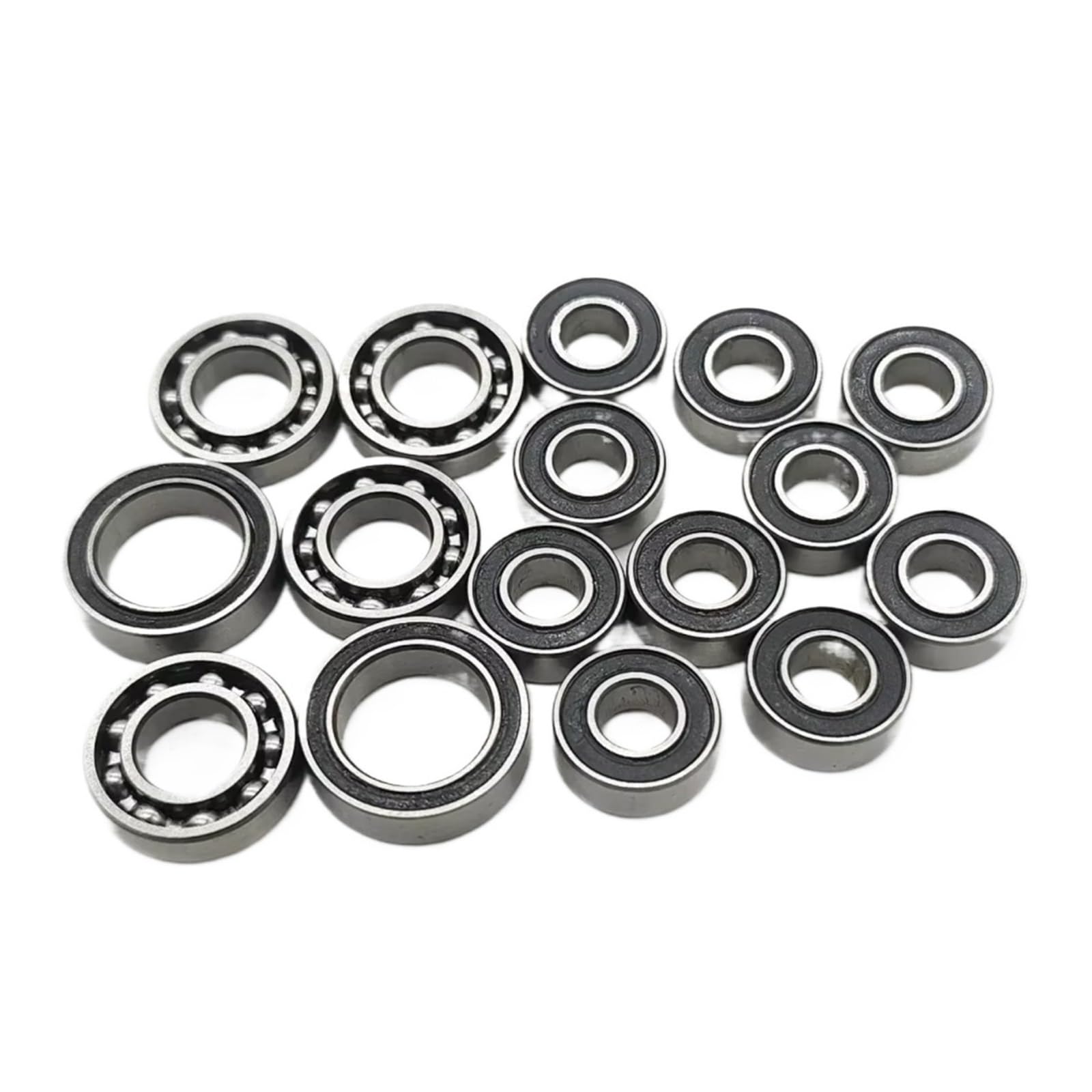 RC Lagerteile Für Axial Für SCX10 III AR45 1/10 16 Teiliges Kugellager Kit Vorne Hinten Schwarz Gummiversiegelt RC Auto Gerade Achse Vorne Hinten Für Chassis