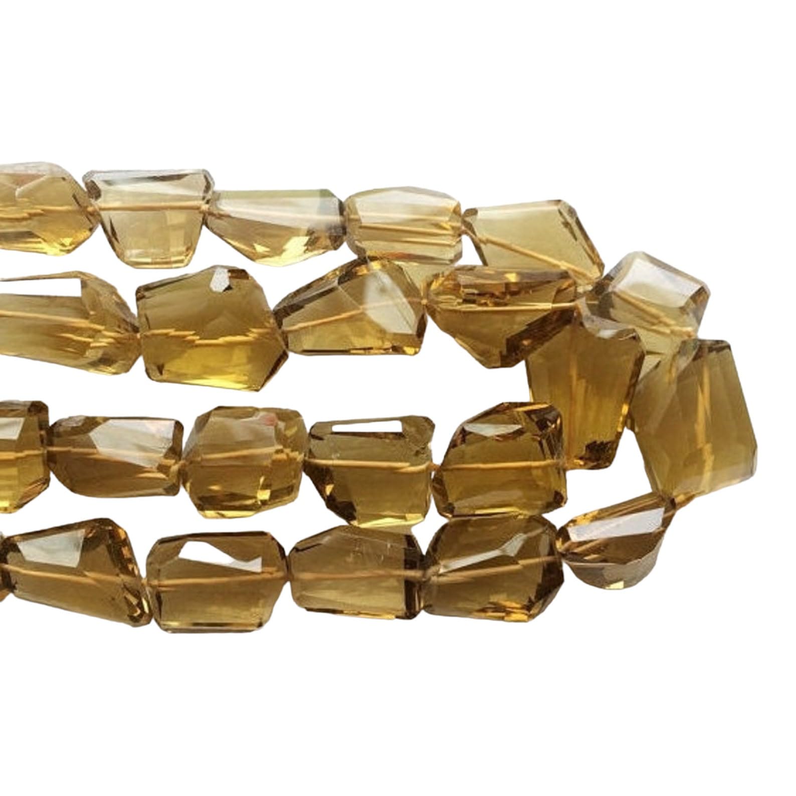 Quartz de bière perles à facettes collier de soirée élégant pour femme moderne