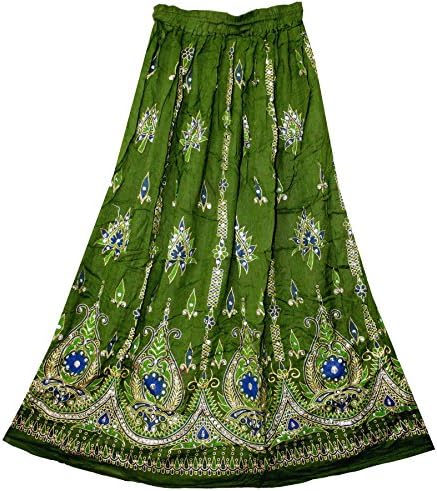 Women's Long Bohemian Maxi Skirt - Gypsy Hippie Boho Chic Style Dress