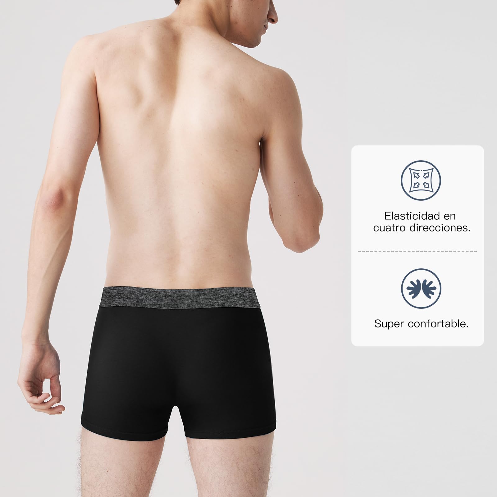 Fullluwaa Calzoncillos Hombre Boxer,Boxer Hombre Pack(Pack de 10),de Algodon,cómodo y Ajustado — view 3