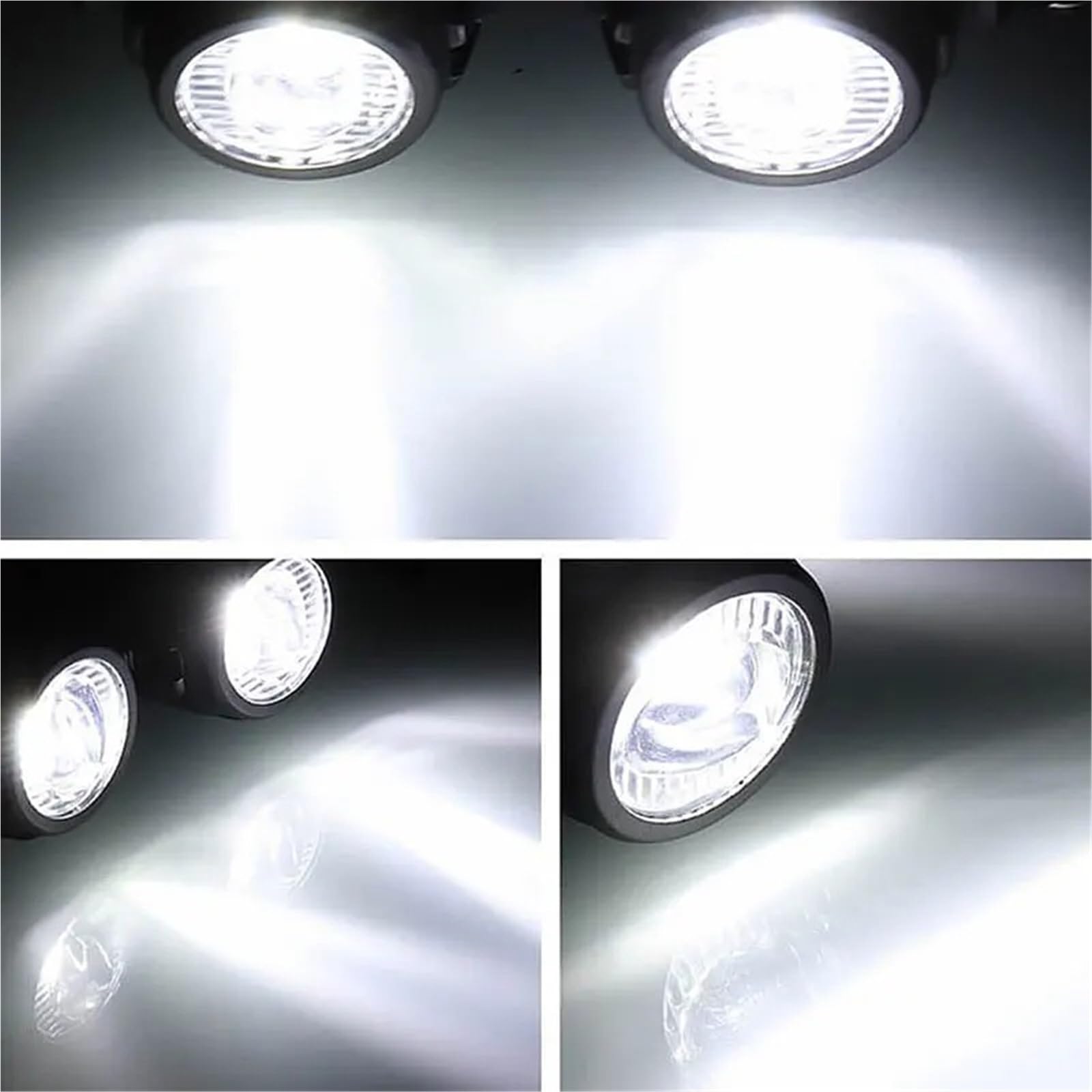 Moto Fari Stradali Spot Light Beam Per Moto Fendinebbia Faro Anteriore LED 4000Lm 12V 100W Impermeabile 2 Pezzi Luci Ausiliarie Di Guida Universali