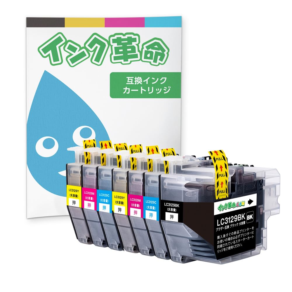 Amazon.co.jp: 【インク革命】 brother用 LC3129-4PK 互換インク 4色