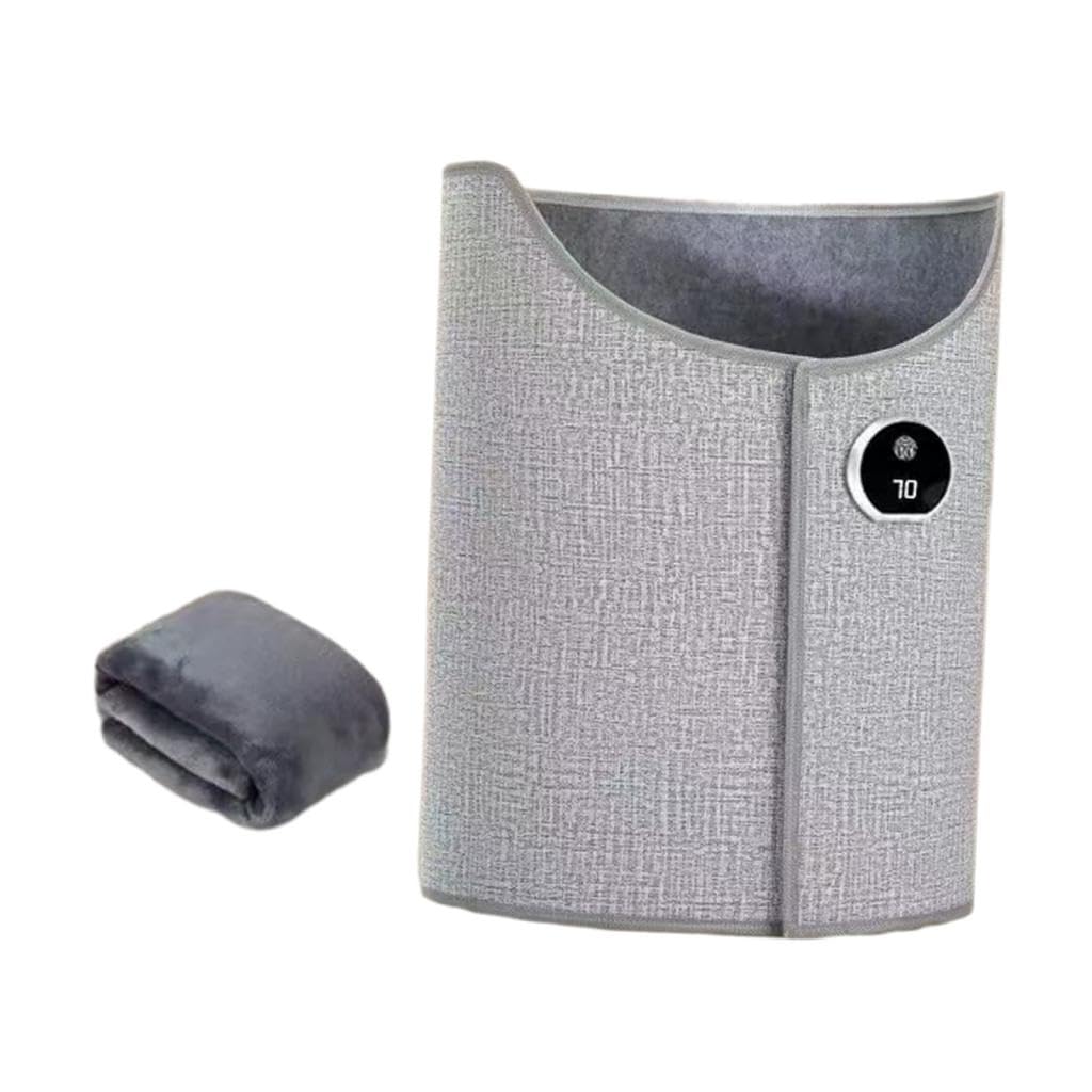 Sharplace Calentador de Piernas Eléctrico Silencioso para Debajo del Escritorio, 5 Ajustes de Temperatura, Comfort Compact, Ideal para Invierno, Hogar, Dormitorio, Oficina, Gris