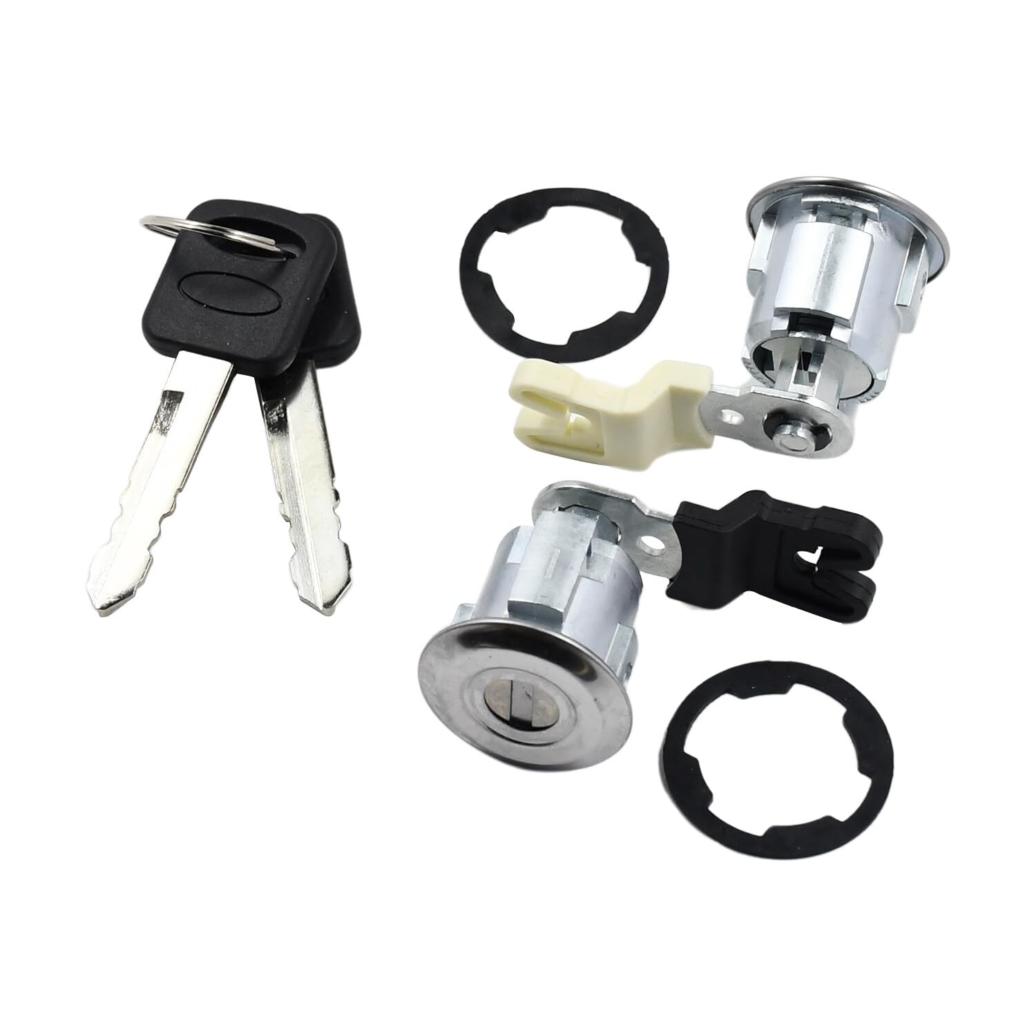 Door Lock Cylinder & Key XL2Z7821990AC F87Z7821990BA Compatible with Ford E150 E250 E350 E450 E550 F150 F250 F350 Explorer Ranger Mazda B2300 B2500