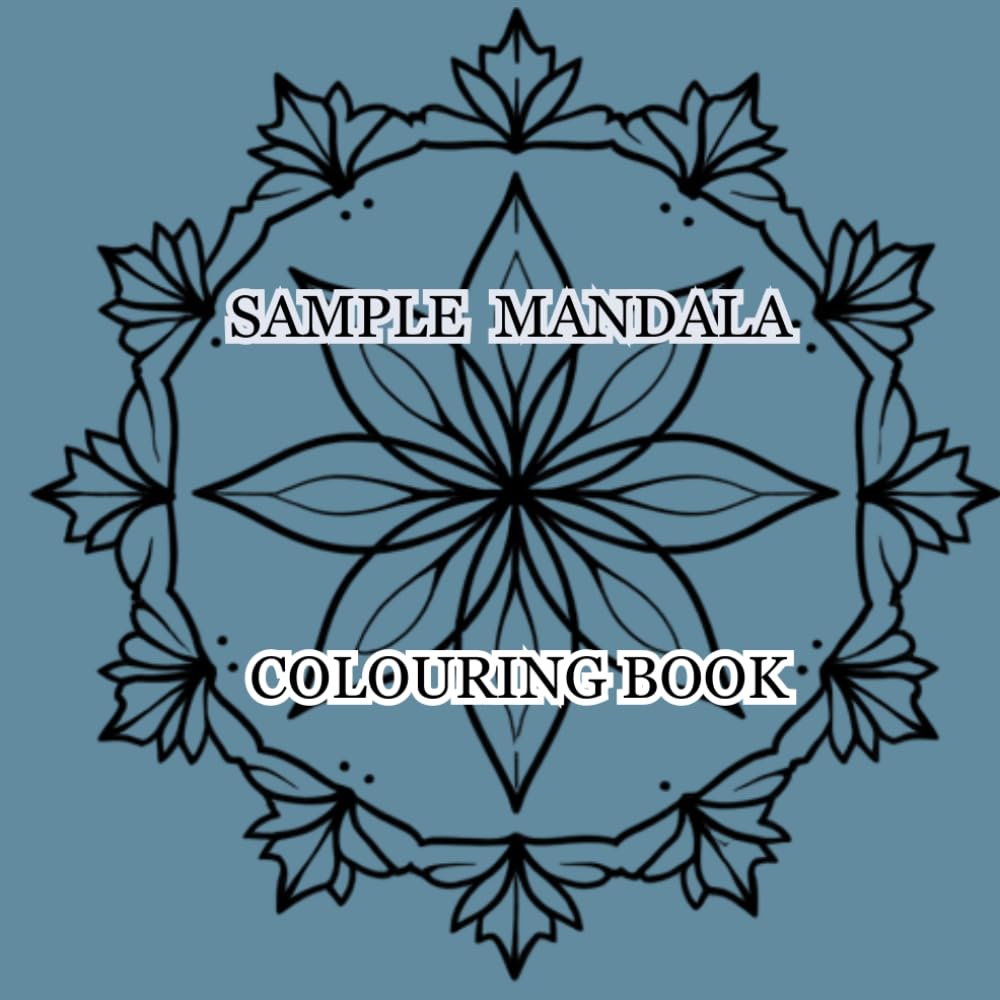 Sample Mandala Colouring Book: An Artistic Preview of Intricate Floral Mandalas