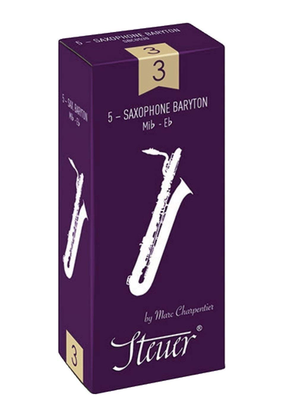 Steuer - Canas Saxofón Barítono tradicional, diseñadas por Marc Charpentier, caja de 5, fuerza 4