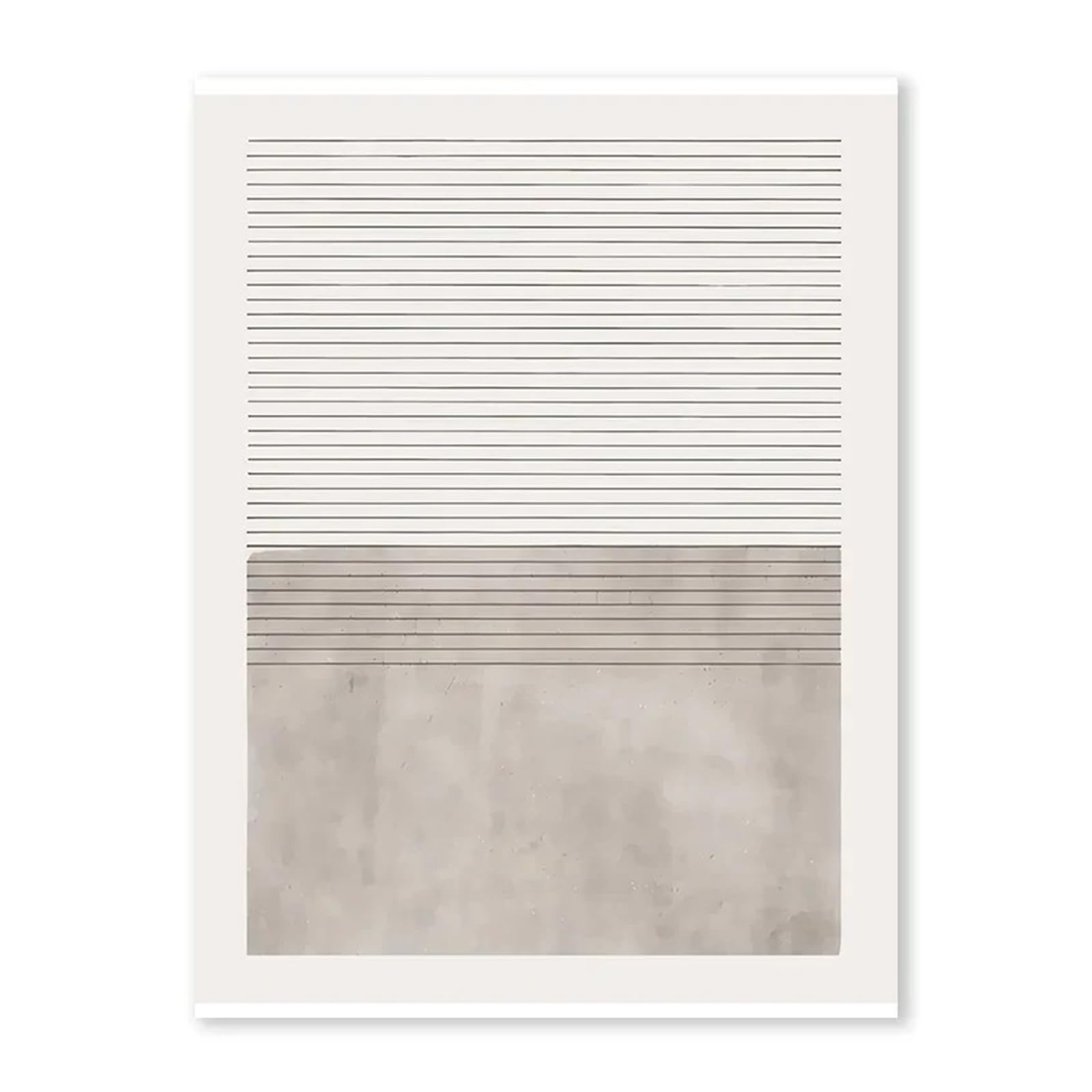 Toile abstraite beige et grise XENITE 50x70cm pour salon scandinave
