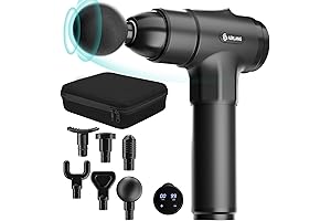 Fitpulse Massage Gun — Portable Deep Tissue Massager with Carrying Case for Back and Neck