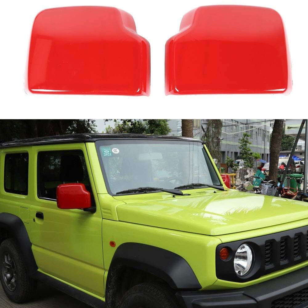 HaaveN Osłona lusterka wstecznego samochodu, osłona lusterka wstecznego samochodu, wysokiej jakości plastikowe panele zewnętrzne ABS pasujące do Suzuki Jimny 2019 2020 akcesoria samochodowe części
