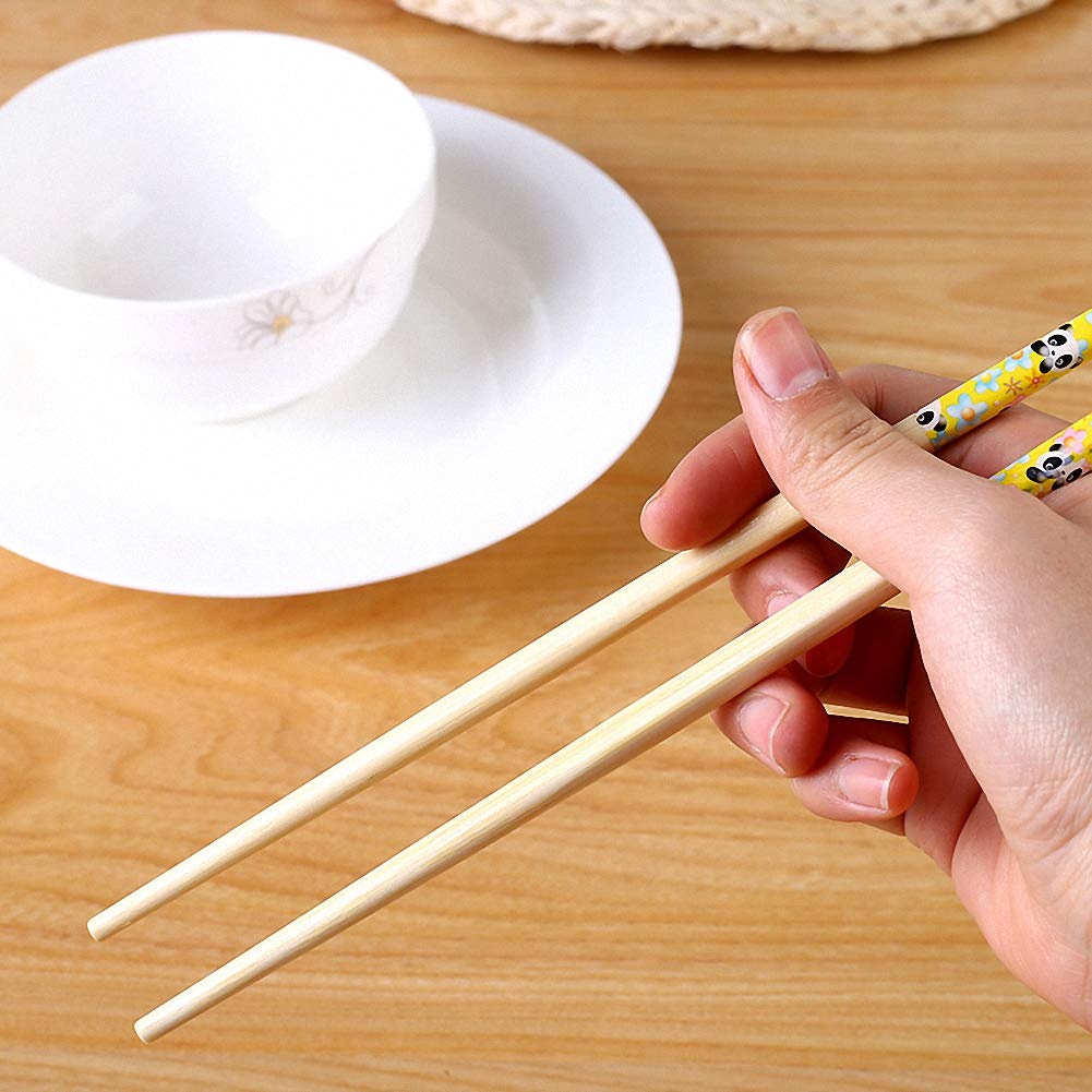 10 Paar Bambus-Essstäbchen - Wiederverwendbar, Natürlich & Spülmaschinenfest - Perfekt Für Sushi, Nudeln & Asiatische Küche