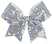 Sequin Performance Hair Bow Seq Hologrphc