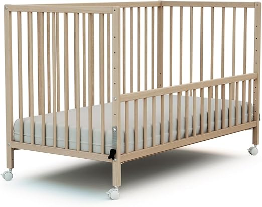 Webaby Webaby LIO Lit Cododo en Bois Massif de Hêtre avec Roulettes 60 x 120 cm