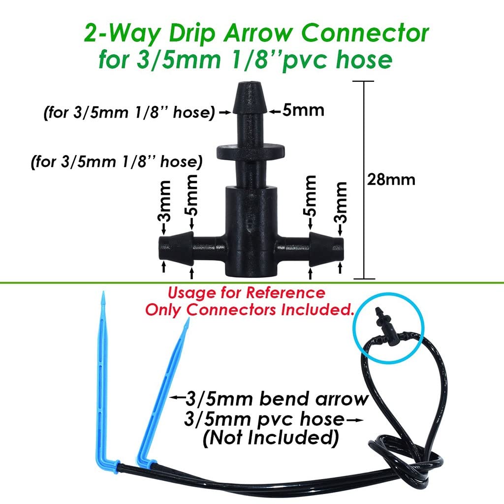 Tubo per irrigazione a goccia, Tubo for irrigazione a nastro piatto da giardino 5-140M 2 pezzi(60M)