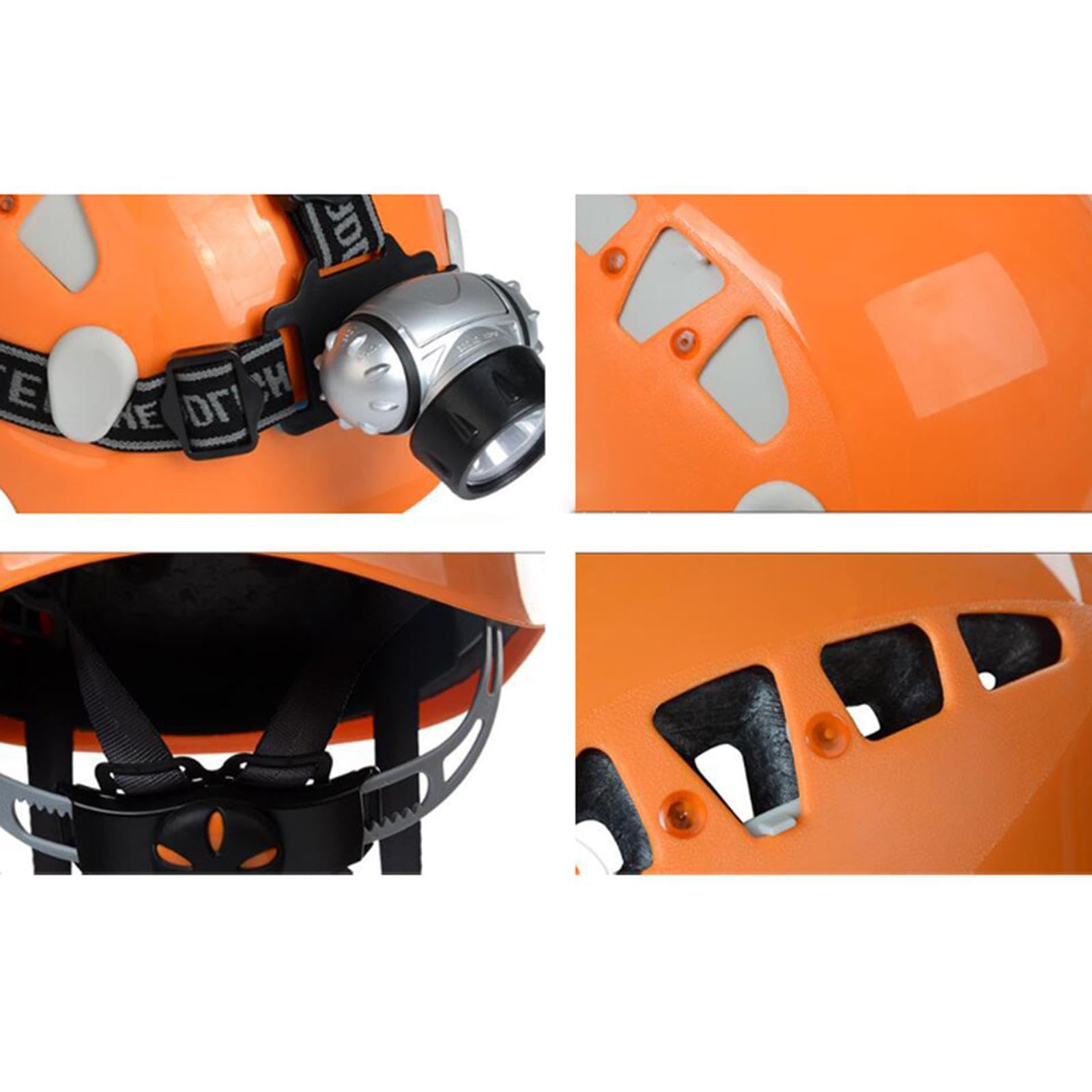 Casque d'escalade, Casque de Chantier pour Hommes, Femmes et Adultes, pour travaux arboricoles, Blanc