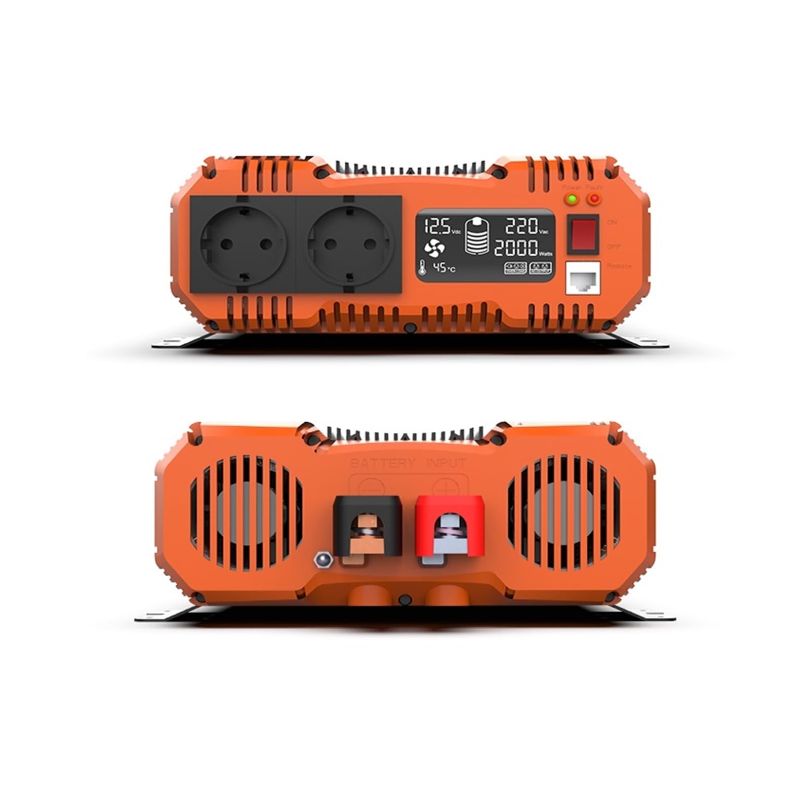 Inversor 12v 230v Seno Puro 3kw 2500w 2000w 1800w 1500w 1200w con Convertidor De Voltaje LCD(PSC-1200W,12V)