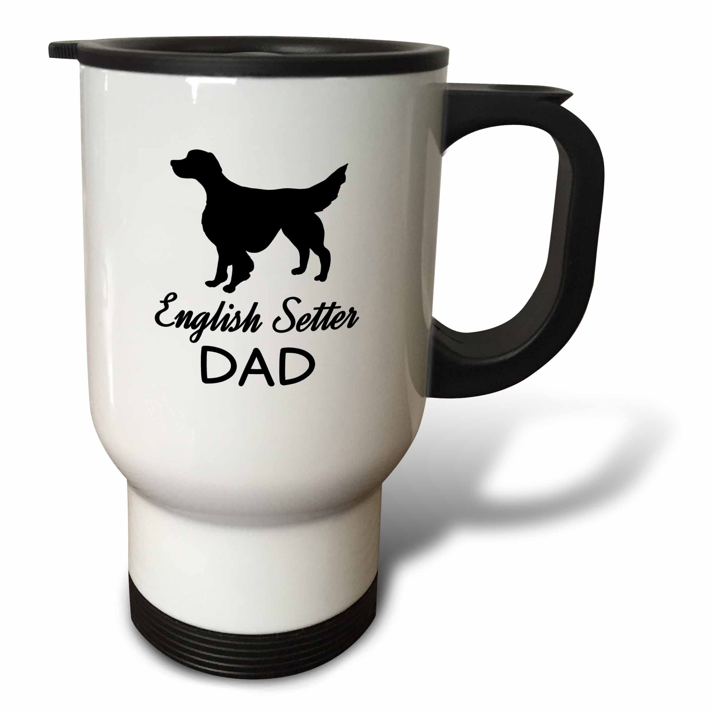 3dRose, 14oz Stainless Steel Travel Mug, White