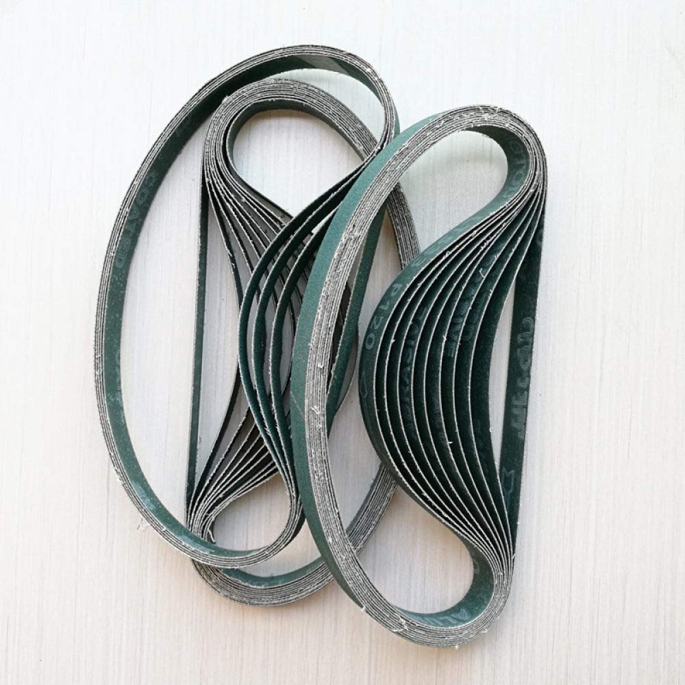Schleifbänder, 5 Stück, 25 x 762 mm, geschmolzenes Zirkonoxid-Aluminiumoxid for Metall, Körnung 60–180(P60 80 100 120 180)