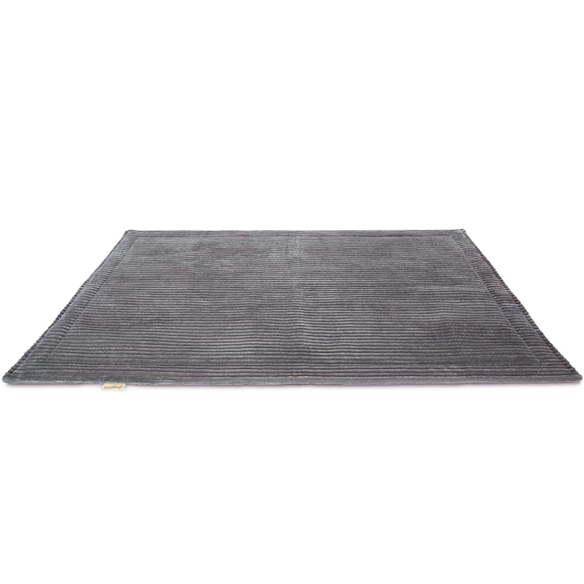 Knuffelwuff Timor Dog Blanket, 80 x 60 cm, Grey, Comfortable and Easy-Care Soft Cord Blanket, Washable, for Large Medium and Small Dogs - Image 3