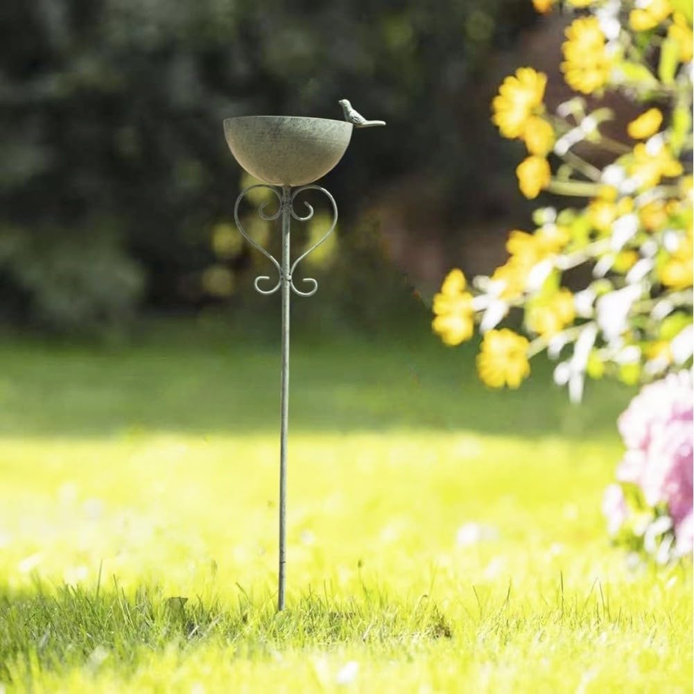 Vogelfutterstation Hängend Wildvogel Futterspender Blumenhalter für Garten Balkon Outdoor Futterstation für kleine Vögel
