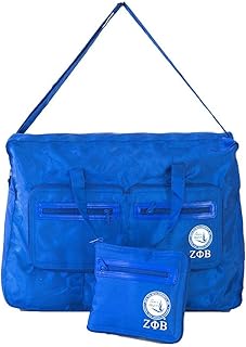 Zeta Phi Beta Sorority Blue Shield Nylon Go Bag