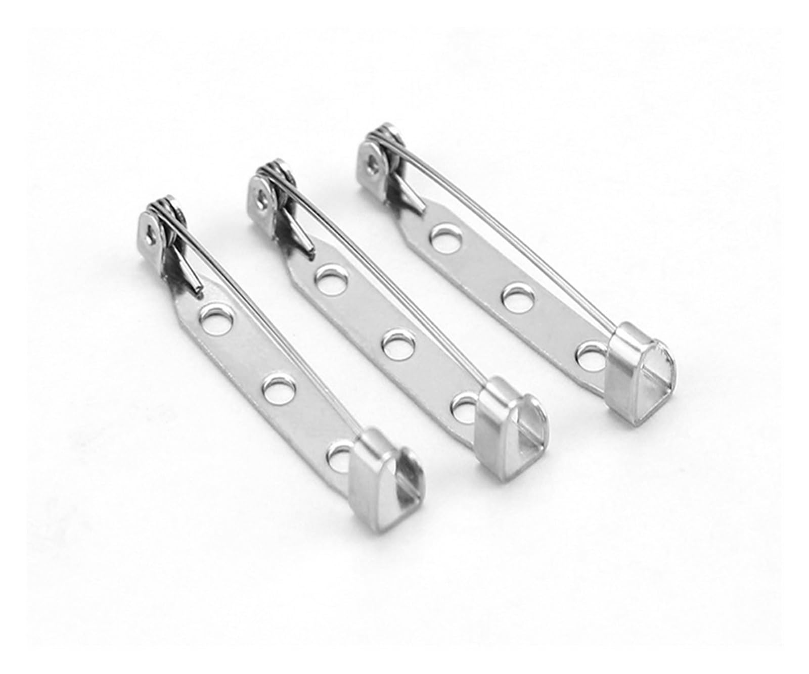 Zapięcia do broszek, Stainless Steel Brooch 30pcs DIY Jewelry Findings Clasp Base Pins for Badge Making Supplies(19 mm)