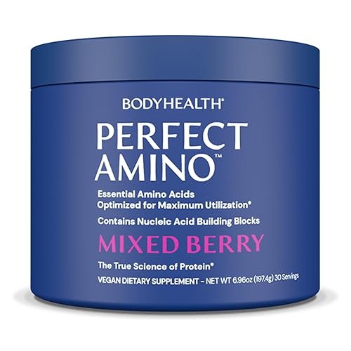BodyHealth PerfectAmino Powder - BCAA and EAA Powder for Pre