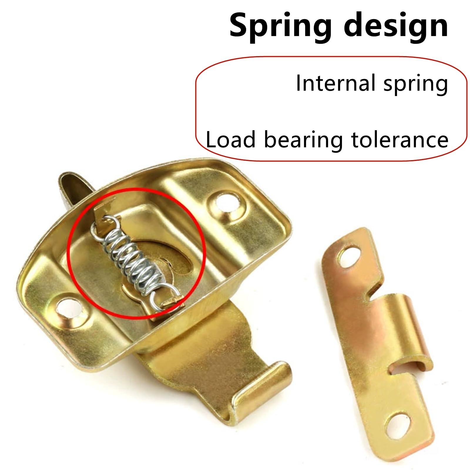 Qinuseaks 2 Set Table Leaf Latch Hardware Buckle for Conference Tables Lock Clasp Table Extension Buckles for Secure Leaf Connection - Image 3