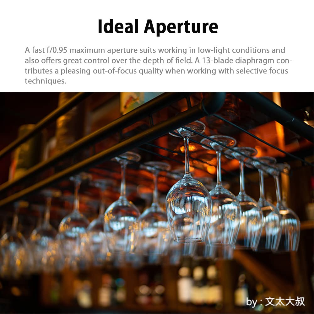7artisans 25mm F0.95 obiettivo manuale ad ampia apertura, compatibile con fotocamere mirrorless M4/3-mount epm1 emp2 E-PL1 E-PL2 E-PL3 E-PL5 E-PL6 G2 G3 G5 G6 G7 G9 GH1 GH2 GH3 GH4 GH5 GH5S