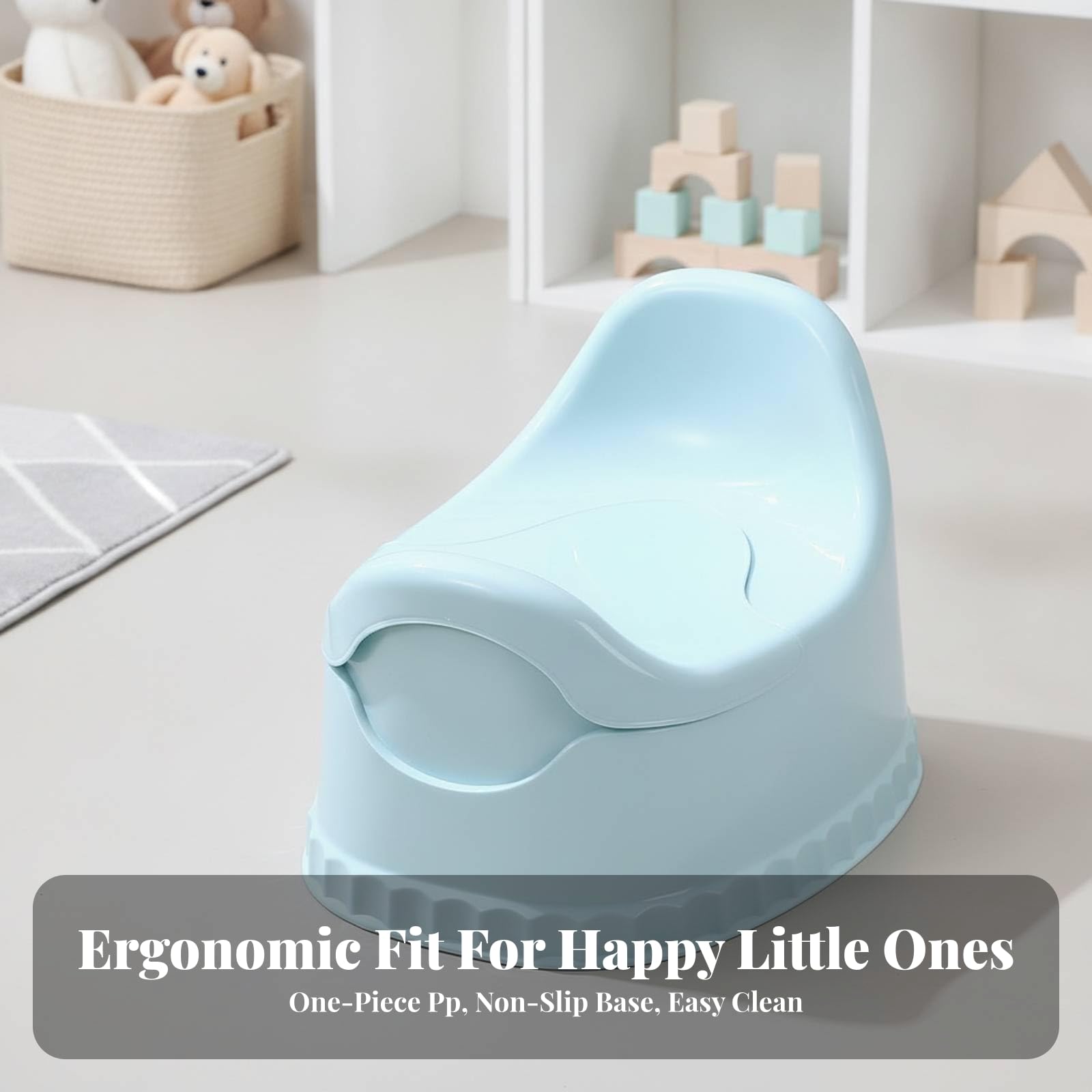 Vasino con Paraspruzzi Pratico Sanitari | Plastica PP senza Installazione, Toilette Mobile per Bambini, Impermeabile, Vasino da Notte, Casa, Neonati, Giallo