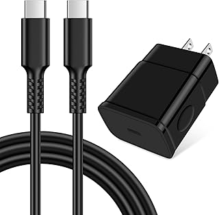 USB C Super Fast Charger for Samsung Galaxy A14 5G A54 A23 A53 A13 S23 S23+ S23 Ultra S22 S21 FE S20 Z Flip 4/3 Z Fold 4/3 A24 A34 A12 A32 A42 A52, 25W Samsung Charger Block Type C Fast Charging Cord
