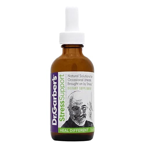 Dr. Garber's Natural Solutions - Gotas orales de apoyo al estrés, suplemento líquido de gemoterapia para aliviar el estrés, la insensibilidad, el