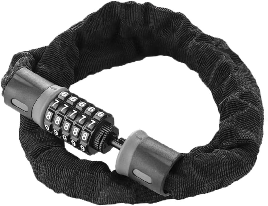 CALLARON Bike Chain Lock Anti-Theft Code Lock 1.5m Heavy-Duty for Motorbike and Bicycle Outdoor Cycling Accessories Random Color