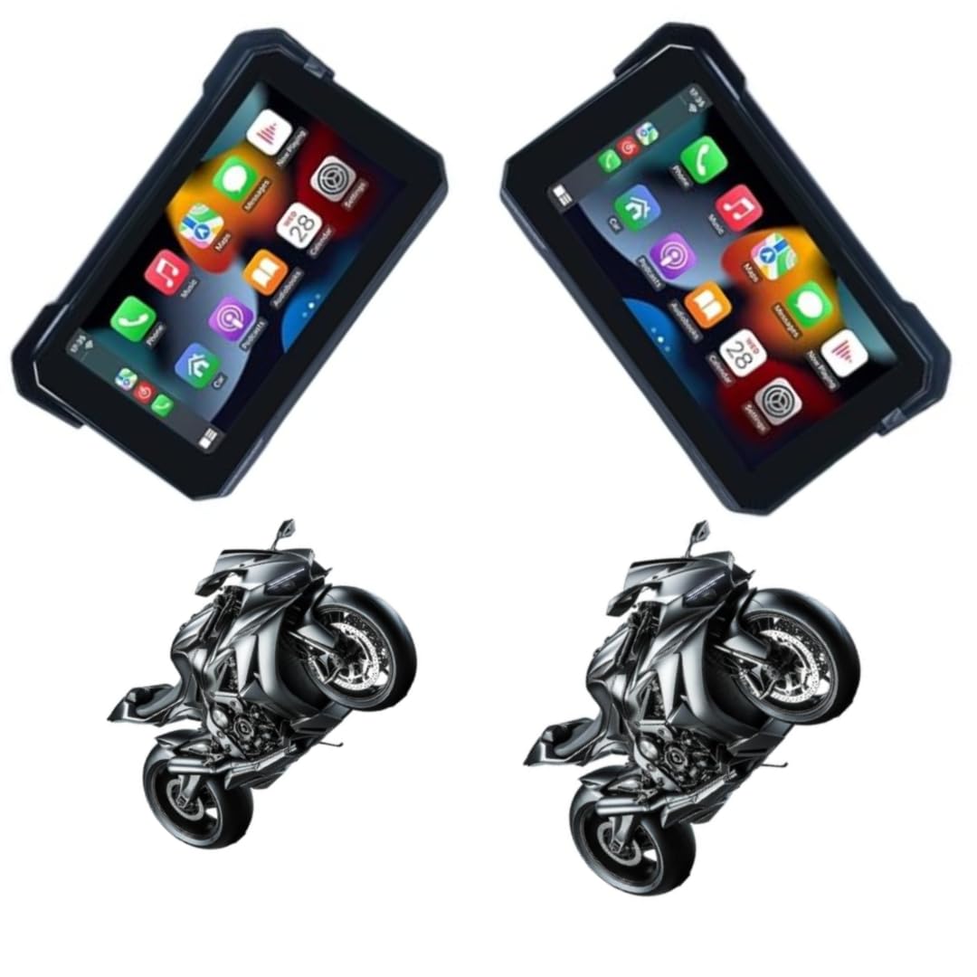 Combo of 2 Set Alien 5.5 inch Bike Navigation Screen with GPS | Waterproof Smart Display for Motorcycles | Bluetooth Connectivity | Turn-by-Turn Navigation | Anti-Glare Screen-image-10
