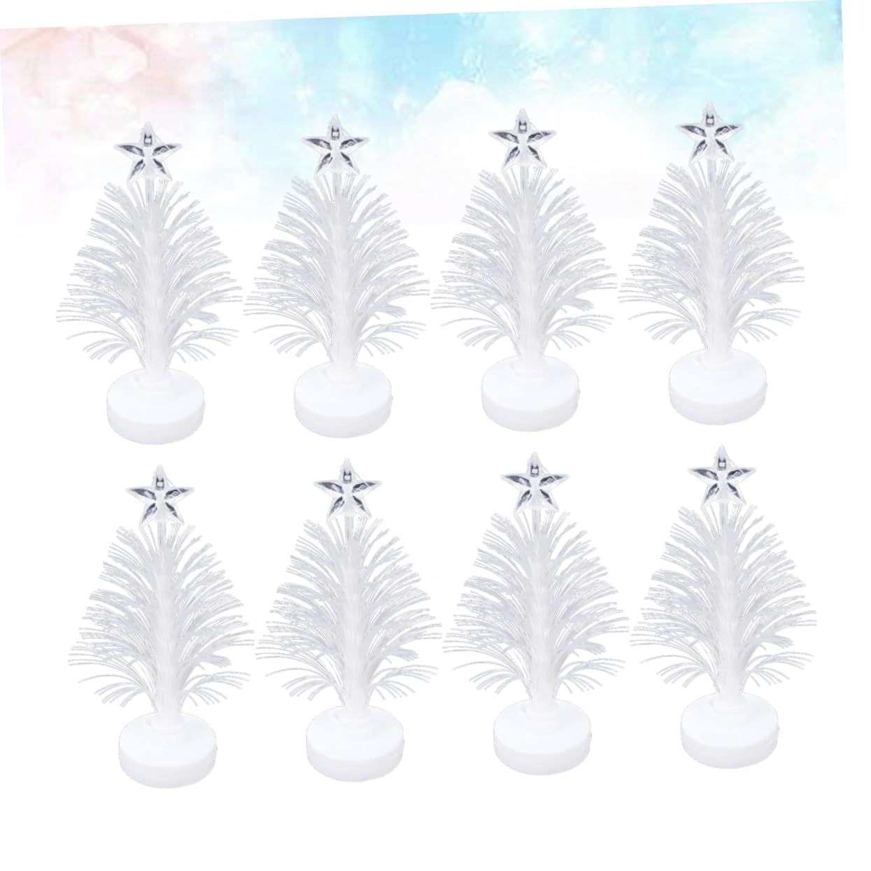 OSALADI 8pcs Christmas Led Night Light Optical Fiber Decor for Home Shop Party Christmas Decoration for Room Bedroom Random Style