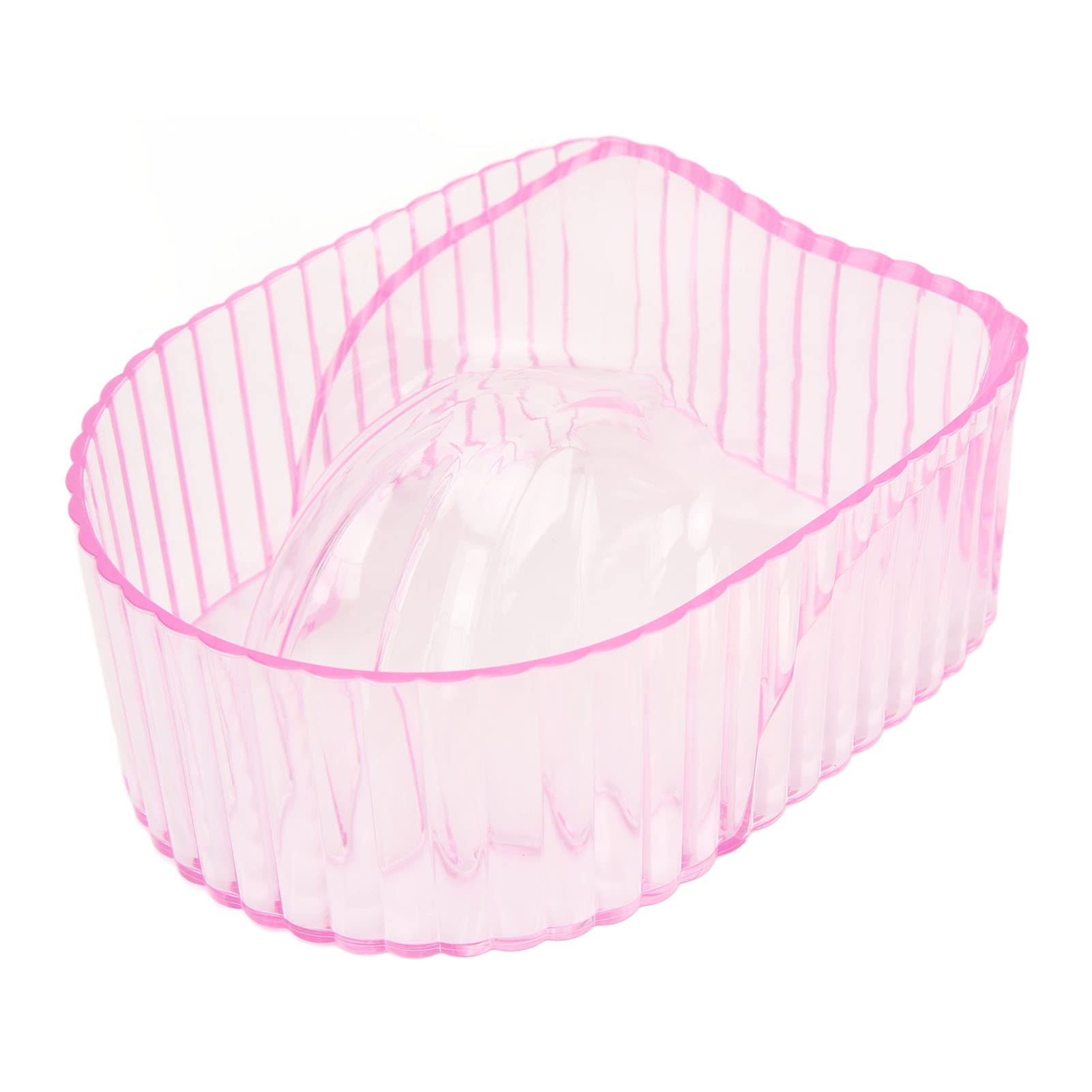 Hand Soaking Bowl, ANGGREK Acrylic Nail Soak Off Bowl Nail Remover Bowl for Soften Dead Skin Clean Remover Gel Polish Nail Manicure Wash Soaker Tray for Beauty Salon (Transparent )