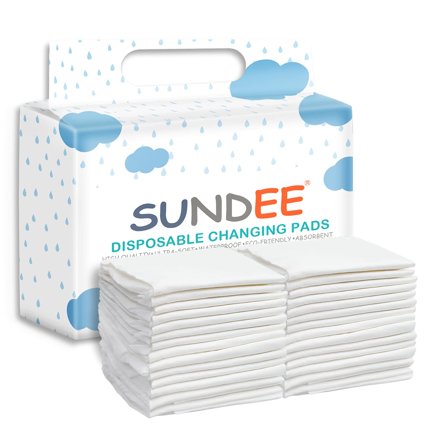 Baby Disposable Changing Pad, 25 Pack Soft NonWoven