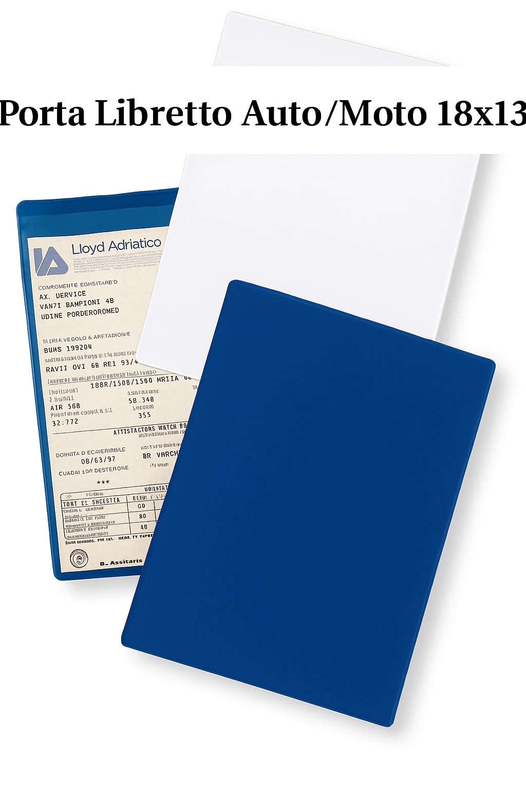 3 unidades – Disco horario para coche Maxi + Porta documentos de coche de plástico azul + bolsa protectora de PVC – 15 x 12 cm – Bienestar In Linea – Parquímetro, disco horario italiano para coche y