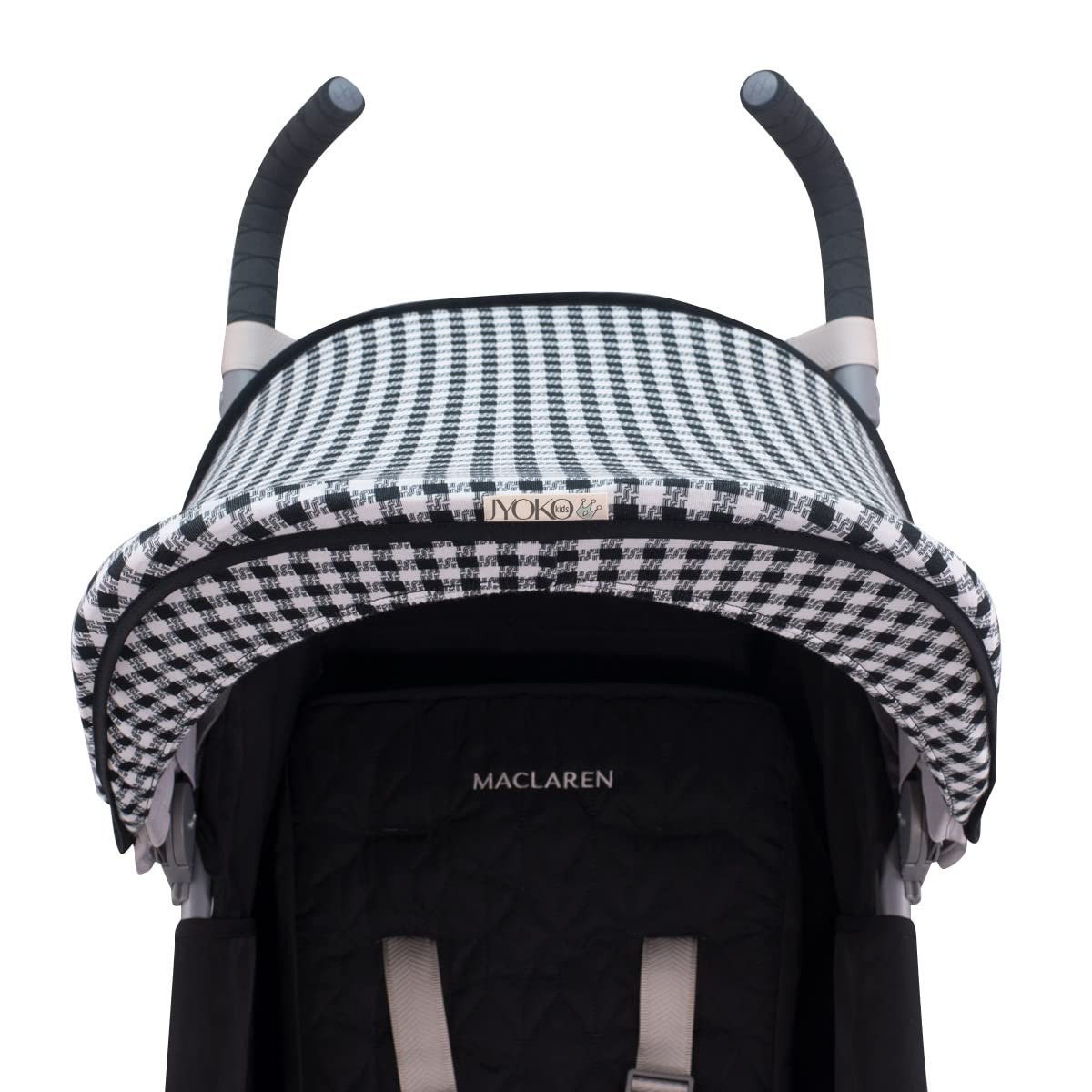 JYOKO KIDS Cubre capota de algodón Compatible con Maclaren Quest, Techno y Xt (Vichy)