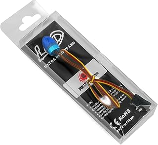 Chanmoo 1/10 RC Car Led Lights with Multi-Function Rotating Flashing Lamp for 1/10 RC Model Car 1:14 Tamiya Tractor RC Engineering Truck (Blue)
